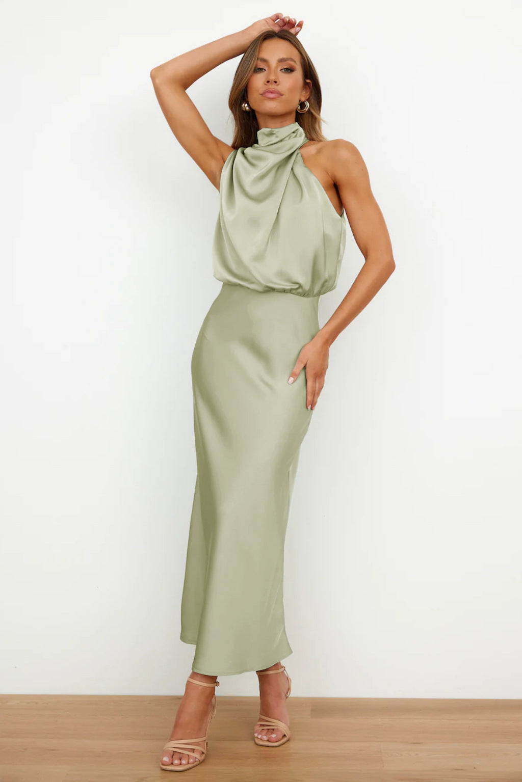 Maud™ | Gedrapeerde Sahara Jurk