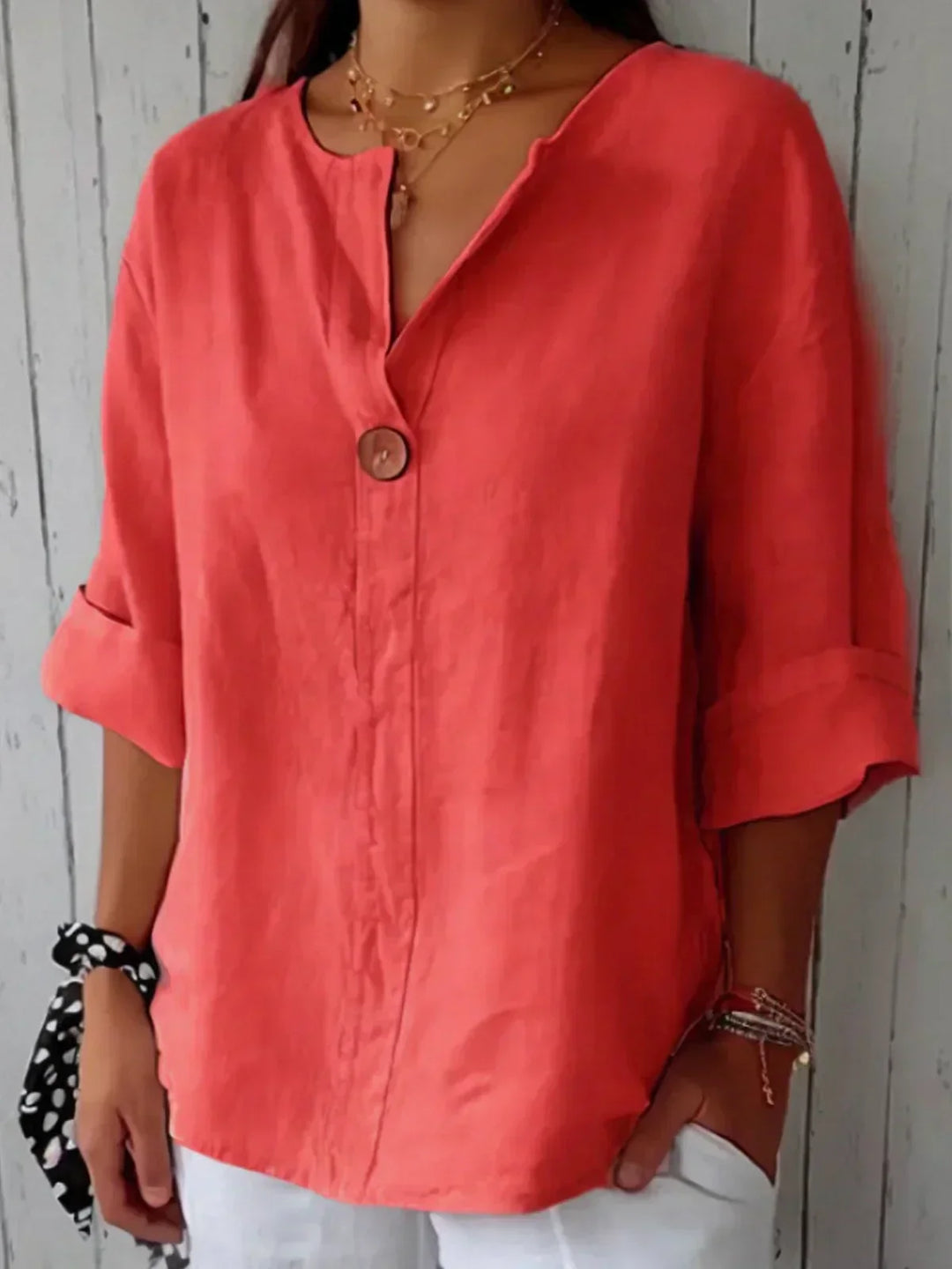 Luna - Casual V-Hals Blouse