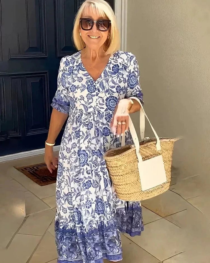 Rosetta™ V-Hals Bohemian Jurk