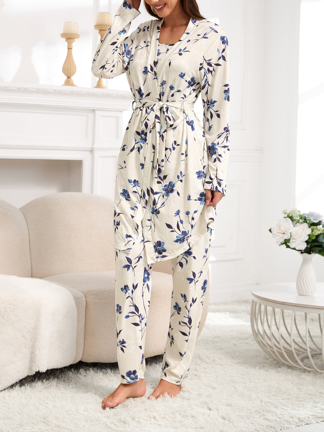 Kathy | Vintage Bloemen Pyjama Set