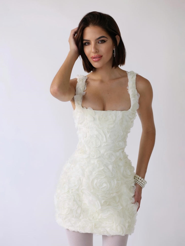 Bloesem Omhelzing Corset Mini Jurk