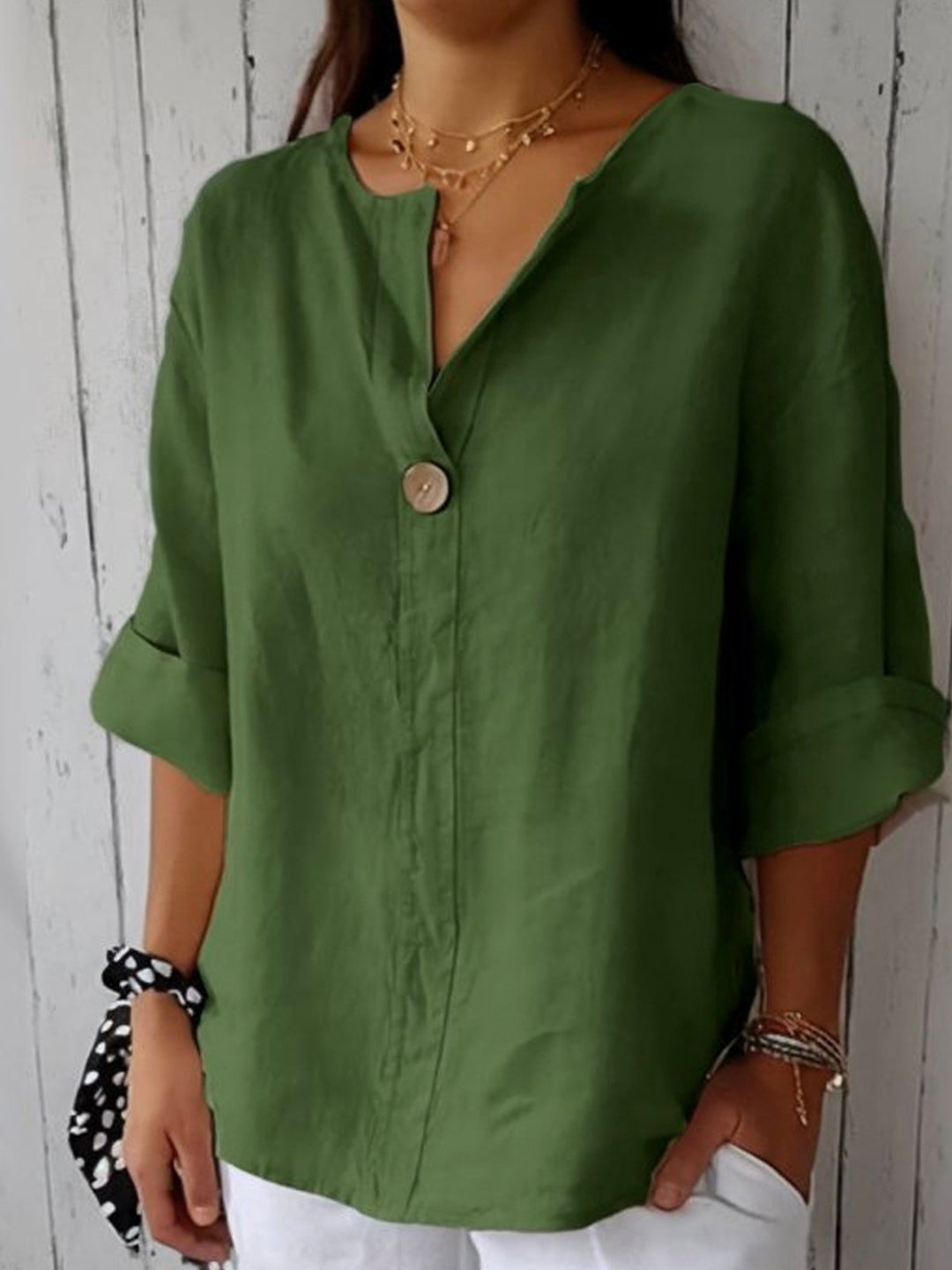 Luna - Casual V-Hals Blouse