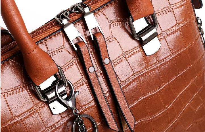 Olivia™ - 4-delig Modern Leren Tas Set