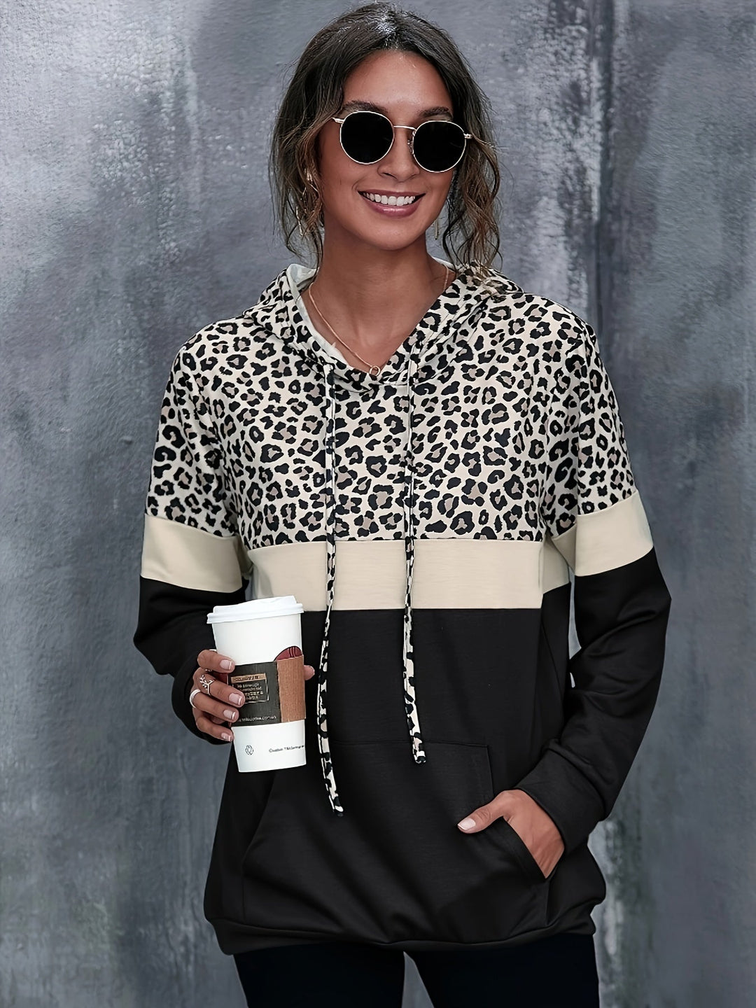 Leona™ – Onverschrokken & Fabelachtig Color Block Hoodie