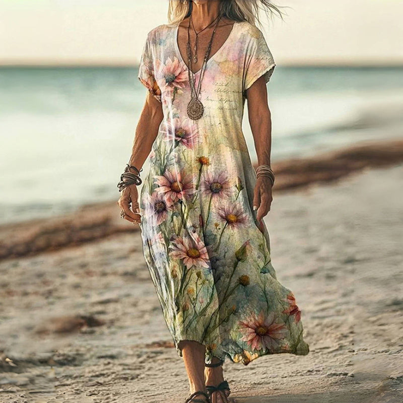 Claudette™ - Jurk Met Bloemenpatroon