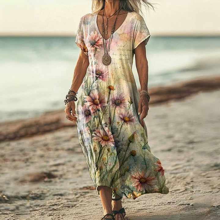 Claudette™ - Jurk Met Bloemenpatroon