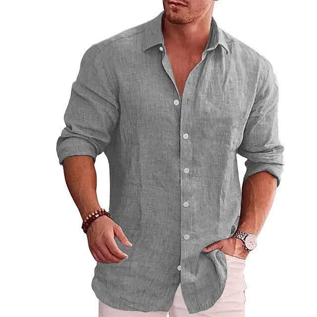 Jeremy™ - Casual Herfstoverhemd Van Linnen