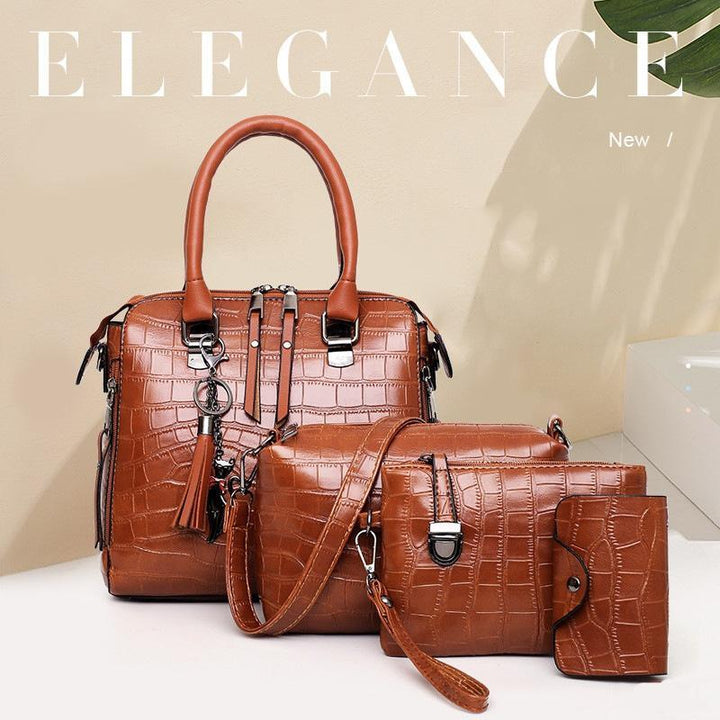 Olivia™ - 4-delig Modern Leren Tas Set