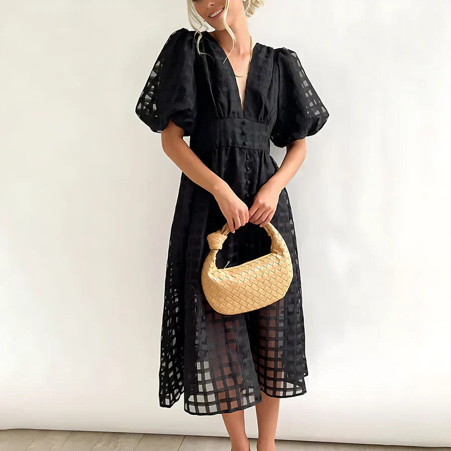 Lise™ | Romantische Midi-jurk