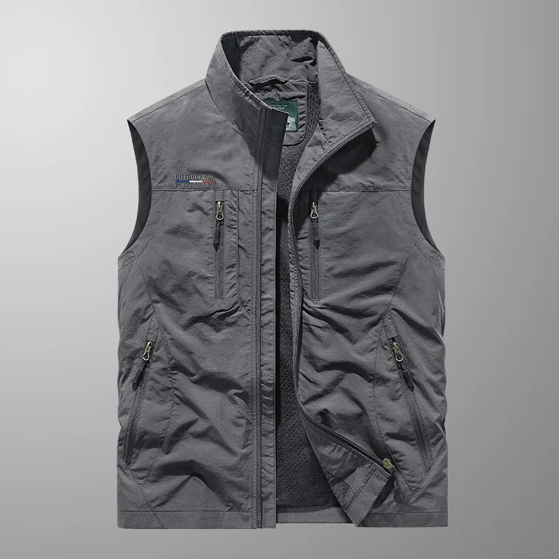 Casper™ – Ademend cargo gilet met meerdere zakken