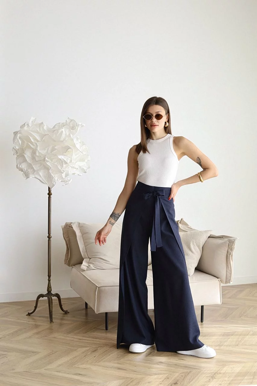 ARIANE – DAMEN WIDE-LEG LINNEN BROEKEN