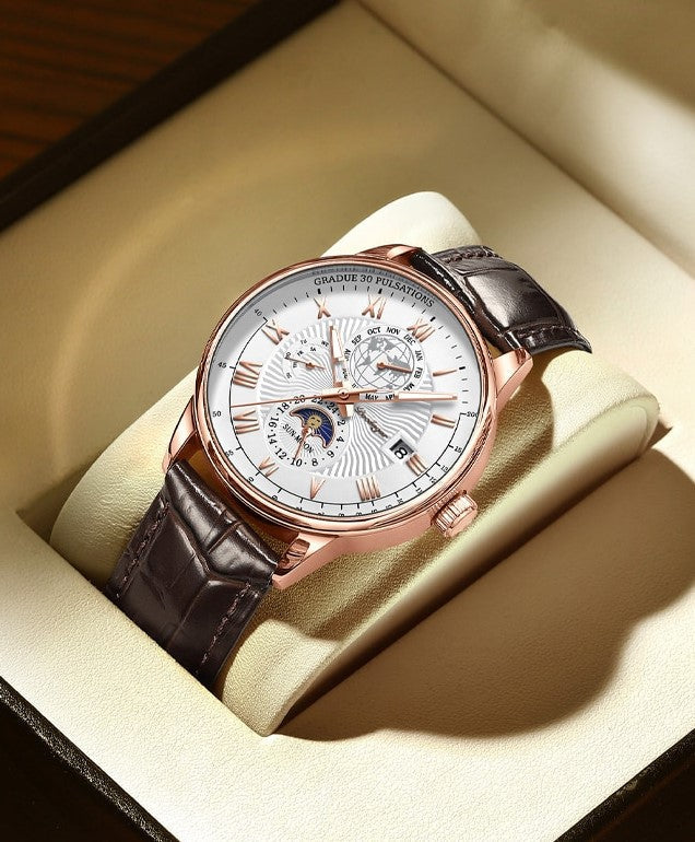 Alex - Trendy High-End Licht Quartz Horloge