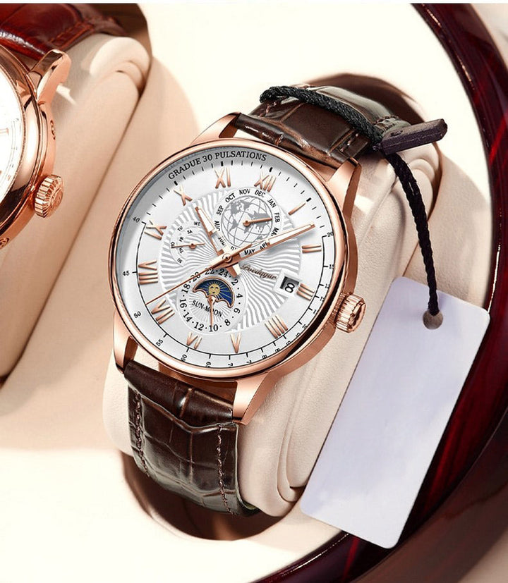 Trendy High-End Licht Kwarts Horloge