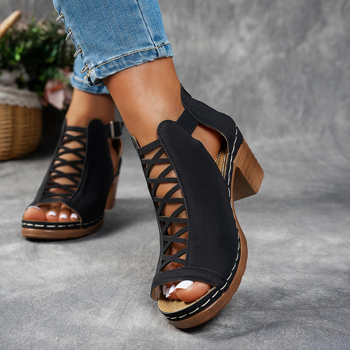Nessa | Lattice-Heel Sandalen
