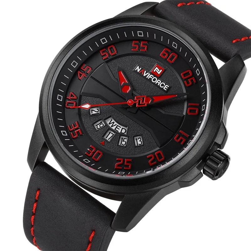 James - Quartz Horloge met Leren Band