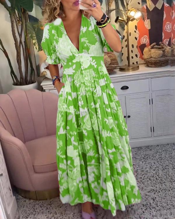 Floriana - Levendige Bloemenjurk