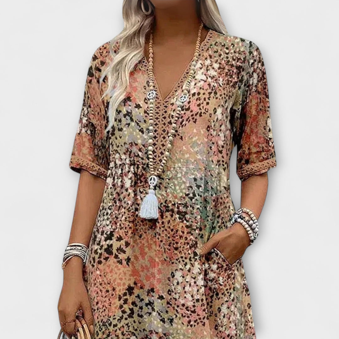 Noa™ | Bloemenprint Jurk