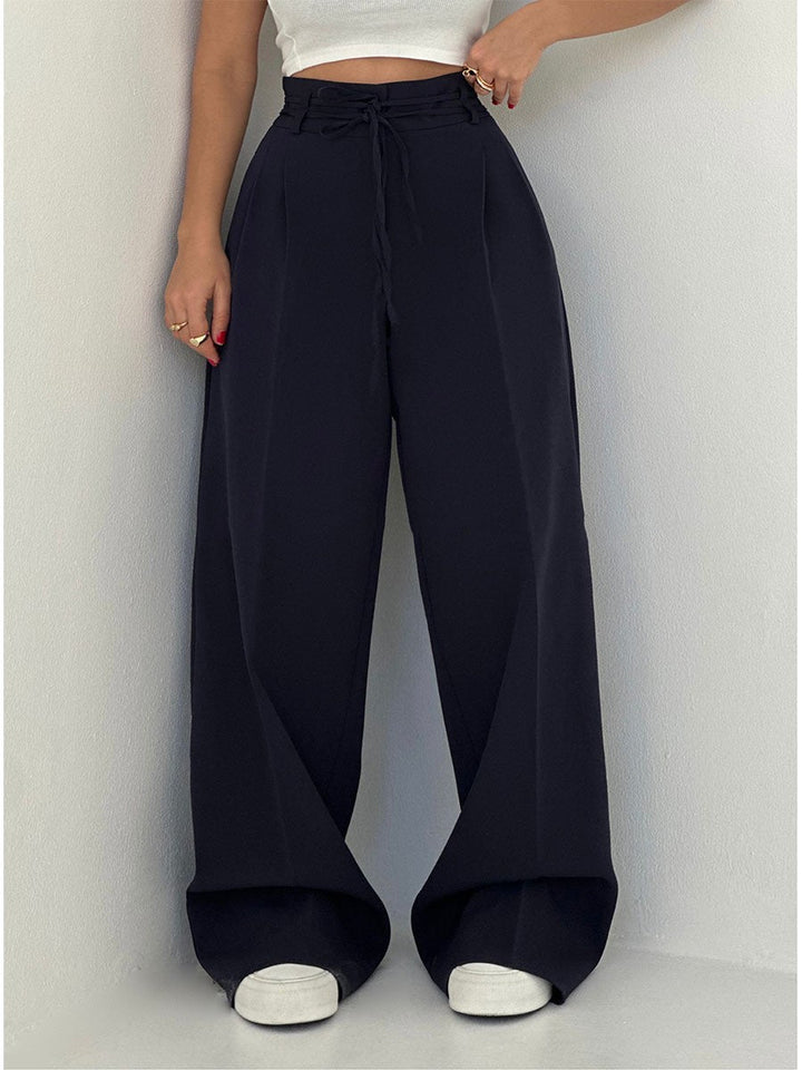 Josephine - Hoge Taille Broek met Brede Pijpen