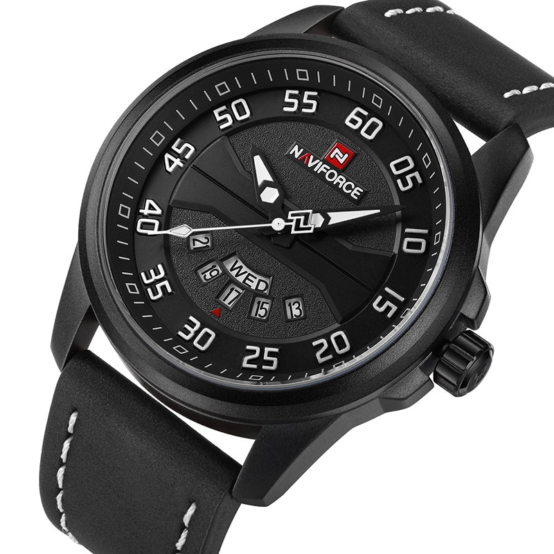 Veelzijdige Kwarts Horloge met Leren Band