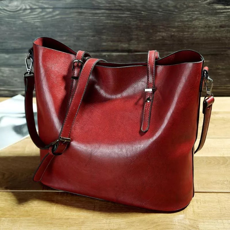 Nicole - Vintage Leren Schoudertas