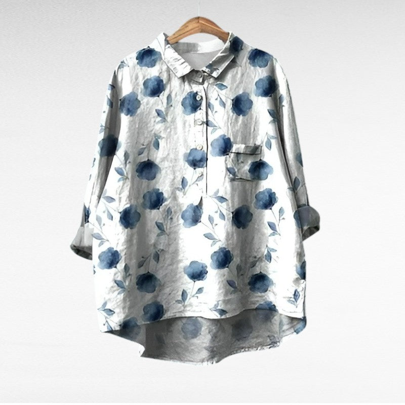 Vrouwelijke™ - Bloemenblouse T-Shirt