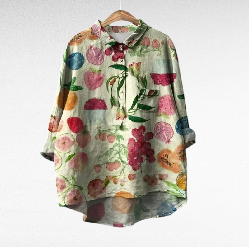 Vrouwelijke™ - Bloemenblouse T-Shirt