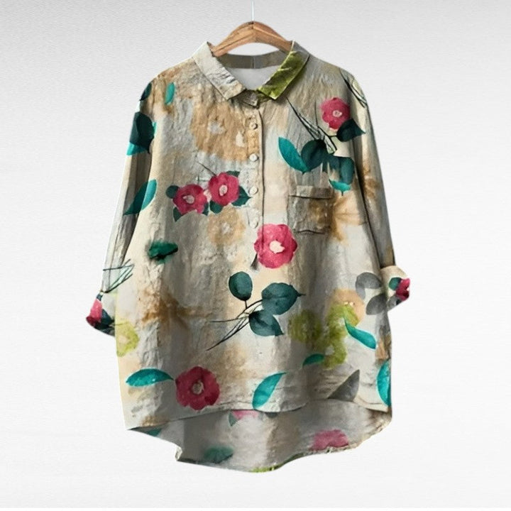 Vrouwelijke™ - Bloemenblouse T-Shirt