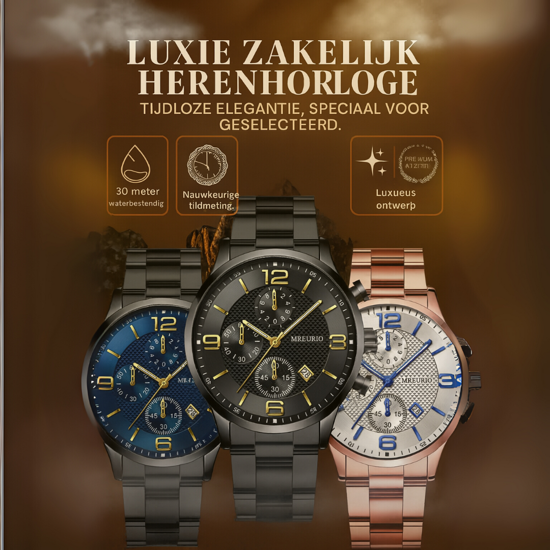 Luxe zakelijk herenhorloge
