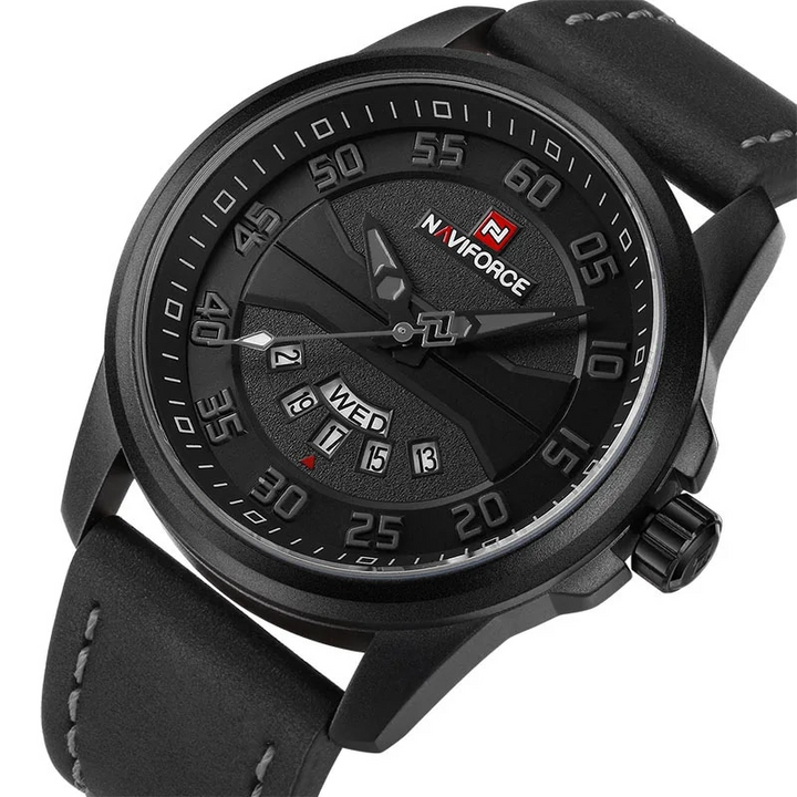 James - Quartz Horloge met Leren Band