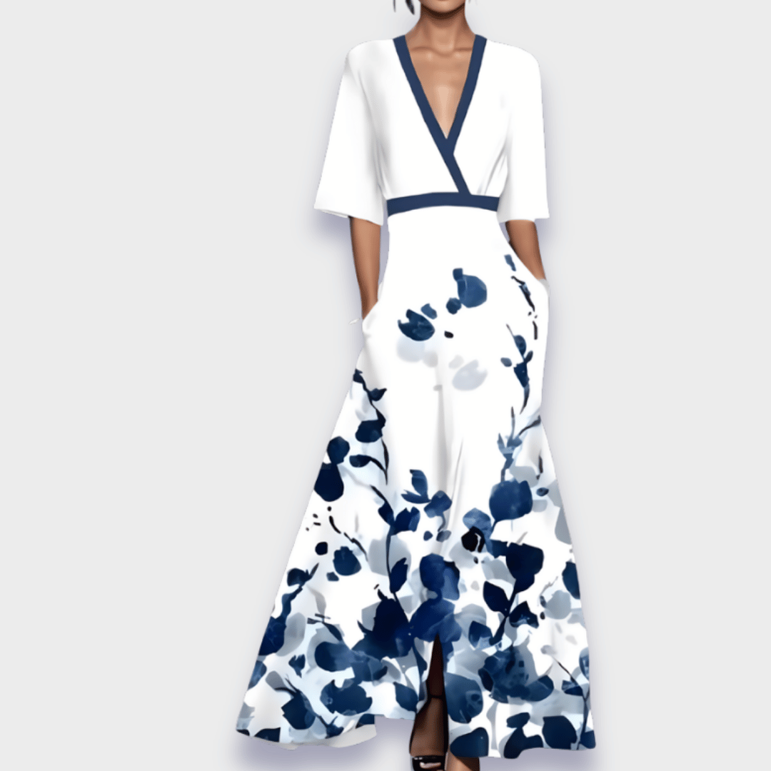 Eliana™ | Elegante Bloemige A-Lijn Jurk