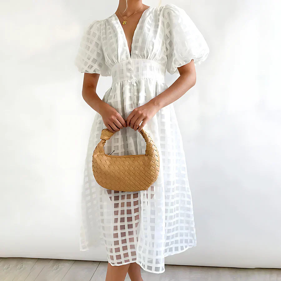 Lise™ | Romantische Midi-jurk