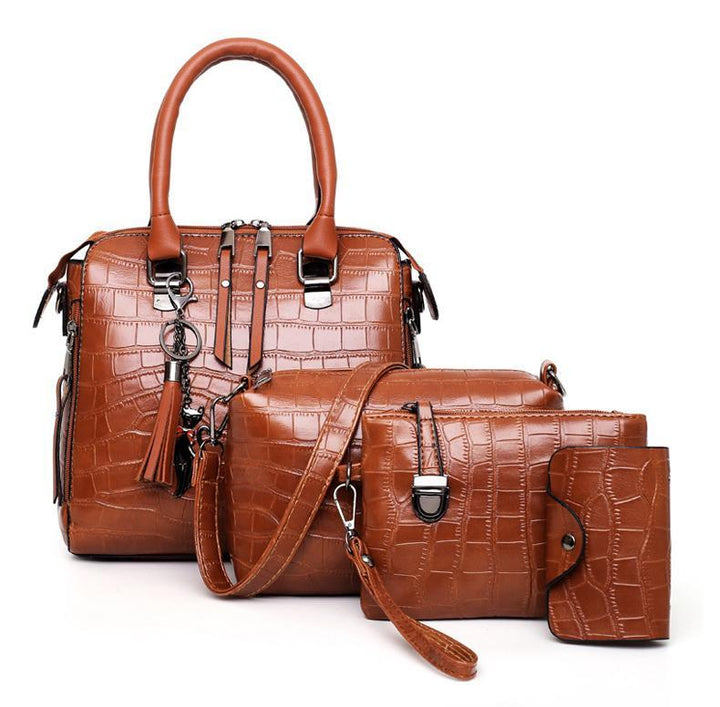 Olivia™ - 4-delig Modern Leren Tas Set