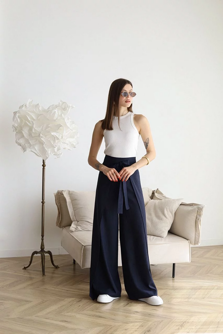 ARIANE – DAMEN WIDE-LEG LINNEN BROEKEN