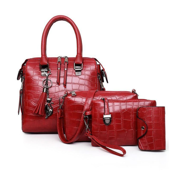 Olivia™ - 4-delig Modern Leren Tas Set