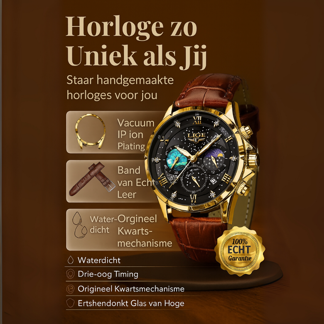 Elegant maanfasehorloge