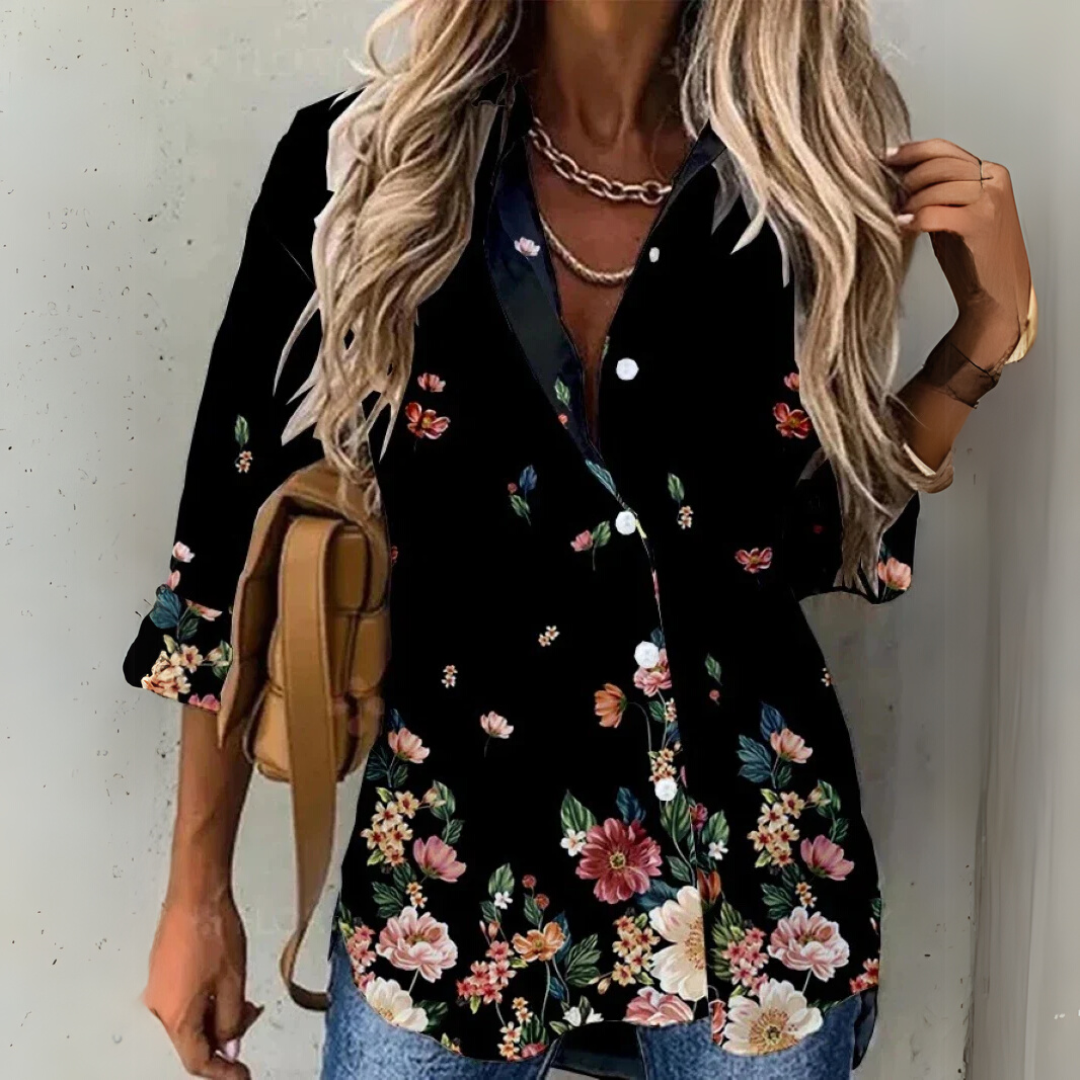 Eliza™ - Stijlvolle Contrastblouse