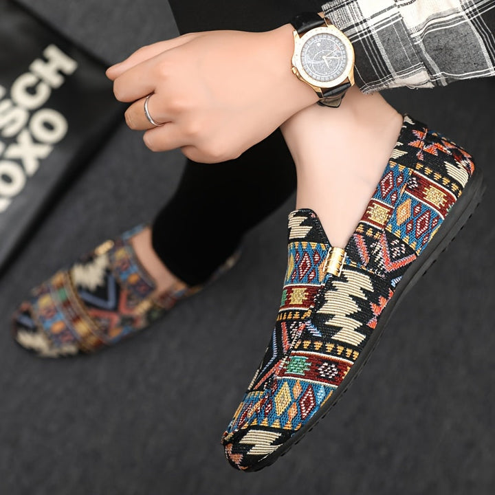 Mats™ –  Levendige Stoffen Instappers Loafers