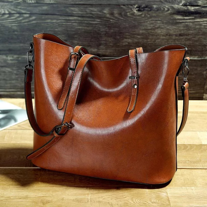 Nicole - Vintage Leren Schoudertas