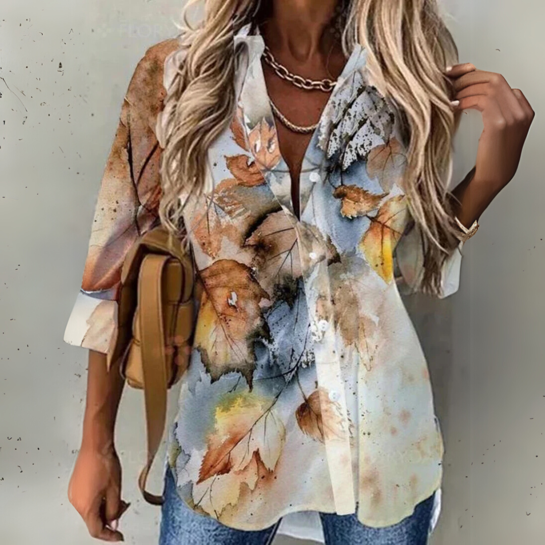 Eliza™ - Stijlvolle Contrastblouse