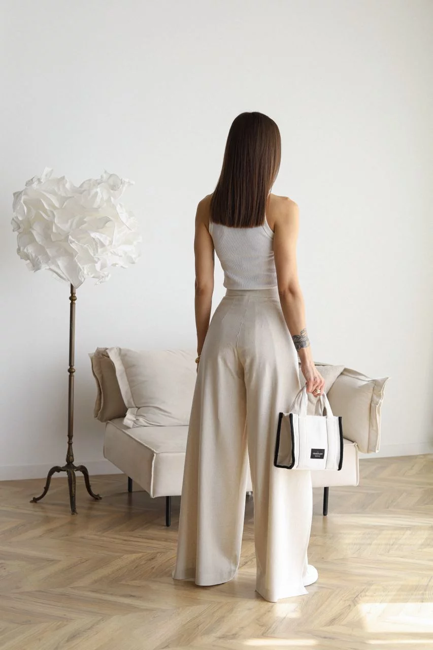 ARIANE – DAMEN WIDE-LEG LINNEN BROEKEN