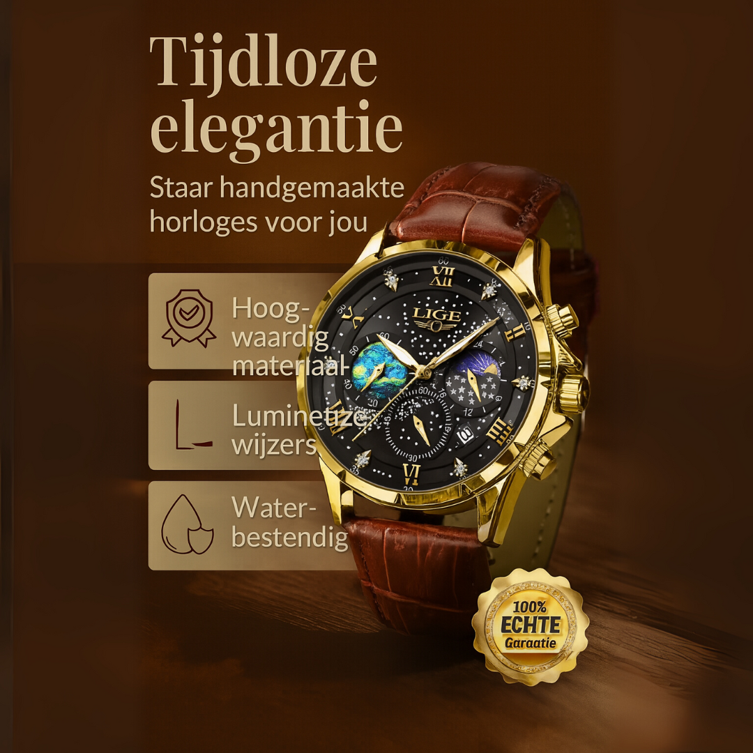 Elegant maanfasehorloge