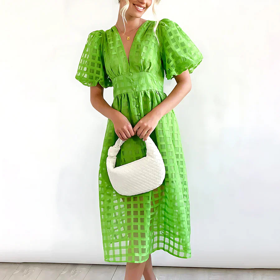 Lise™ | Romantische Midi-jurk
