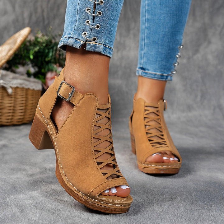 Nessa | Lattice-Heel Sandalen
