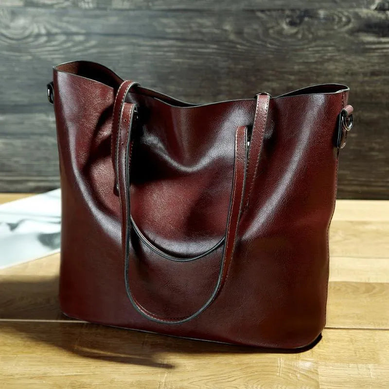 Nicole - Vintage Leren Schoudertas