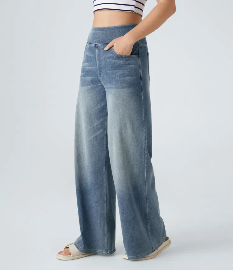 Solène - Relaxed Fit Wijde Jeans