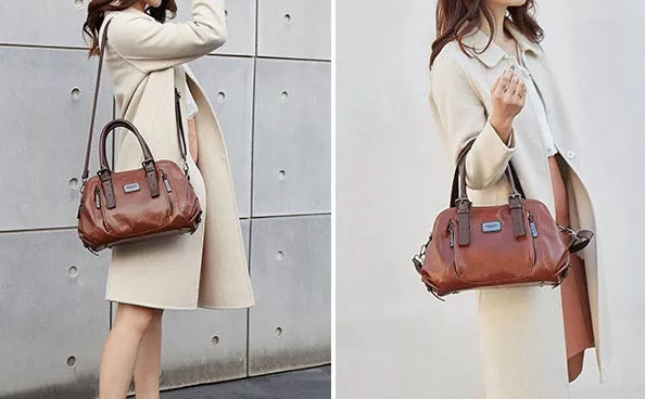 Silke - Luxe Groene Plantaardige Gelooide Leren Tas