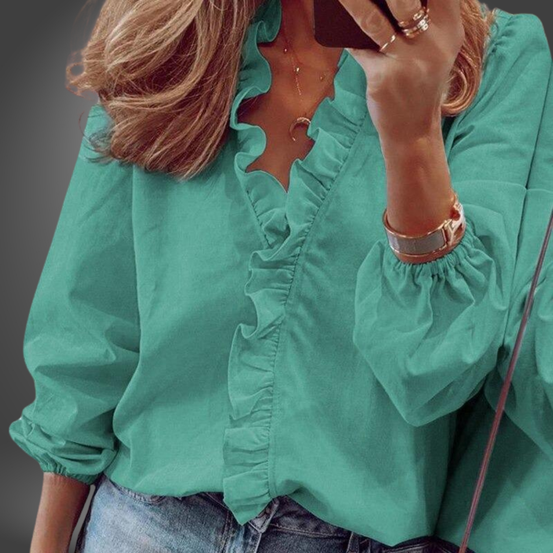Tania™ - Elegante Blouse Handgemaakt