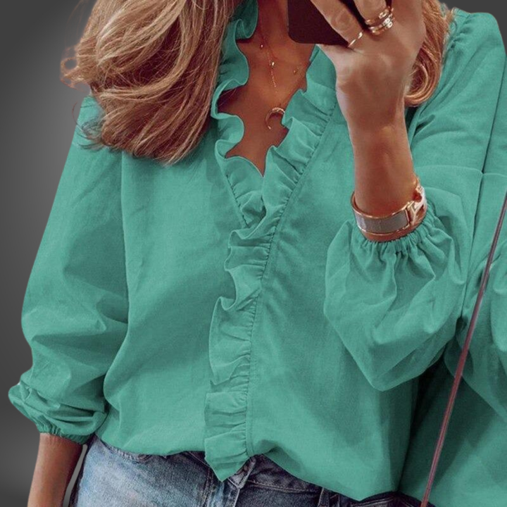 Tania™ - Elegante Blouse Handgemaakt