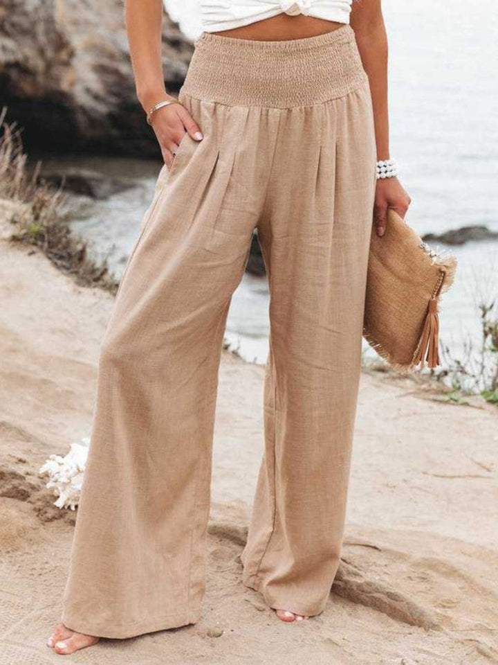 THALIORA – REMI BREEDE-PANTALON VAN LINNEN