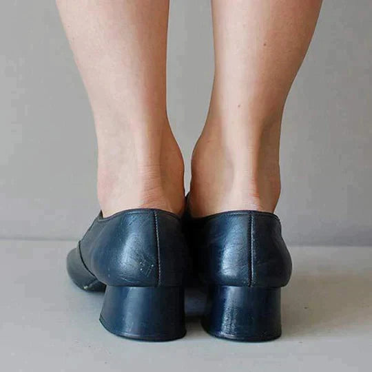 Emma™ - Klassieke Sandalen met Leren Hak